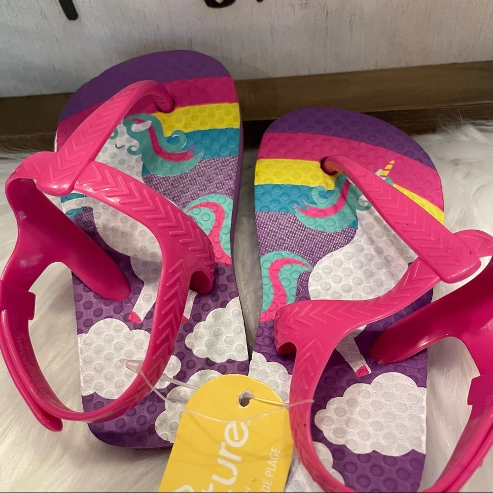 Juncture Toddler Girls Unicorn Sandals Size 5/6 NWT